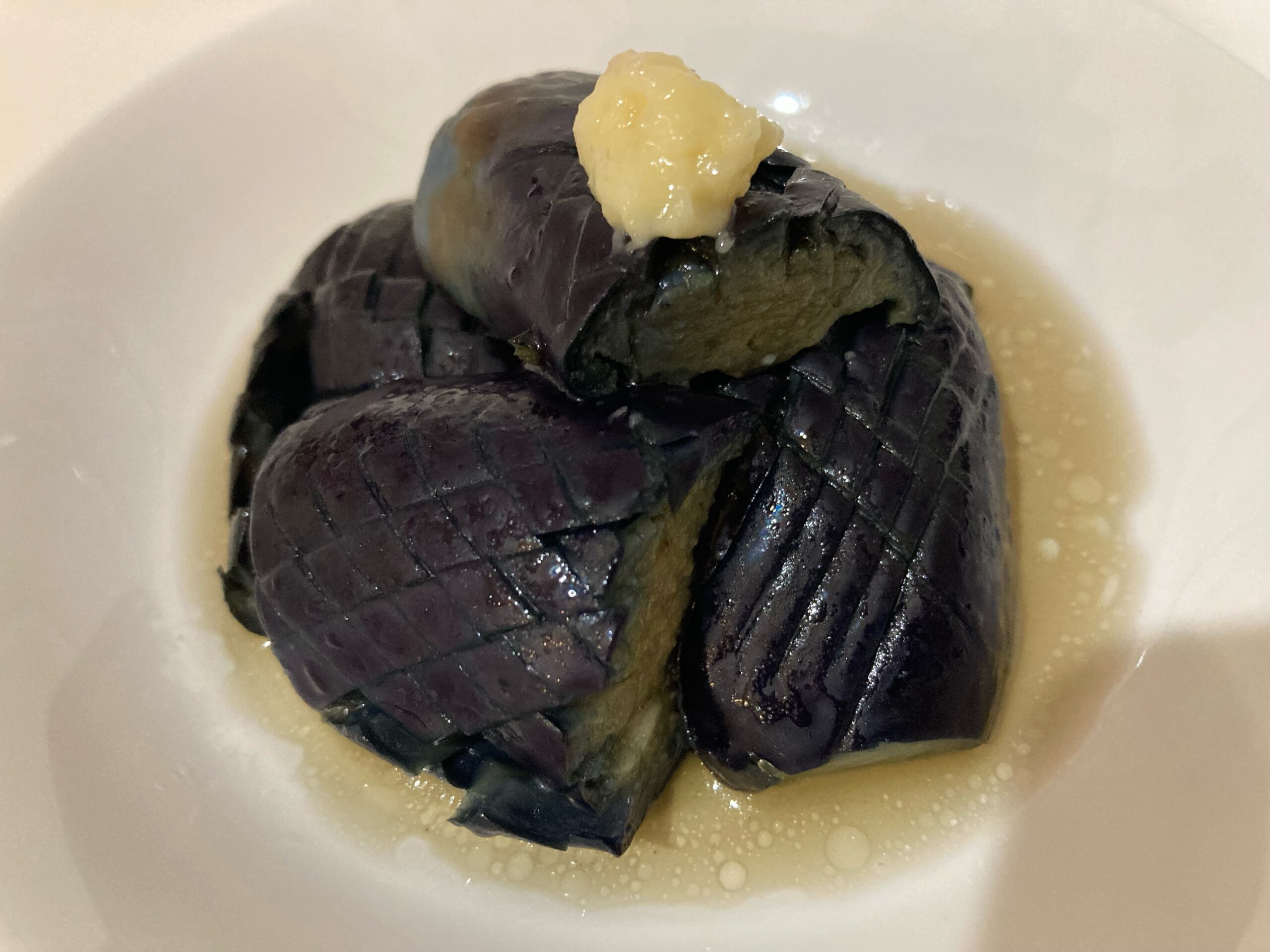 Nasu-agebitashi Eggplant なすの揚げ浸し